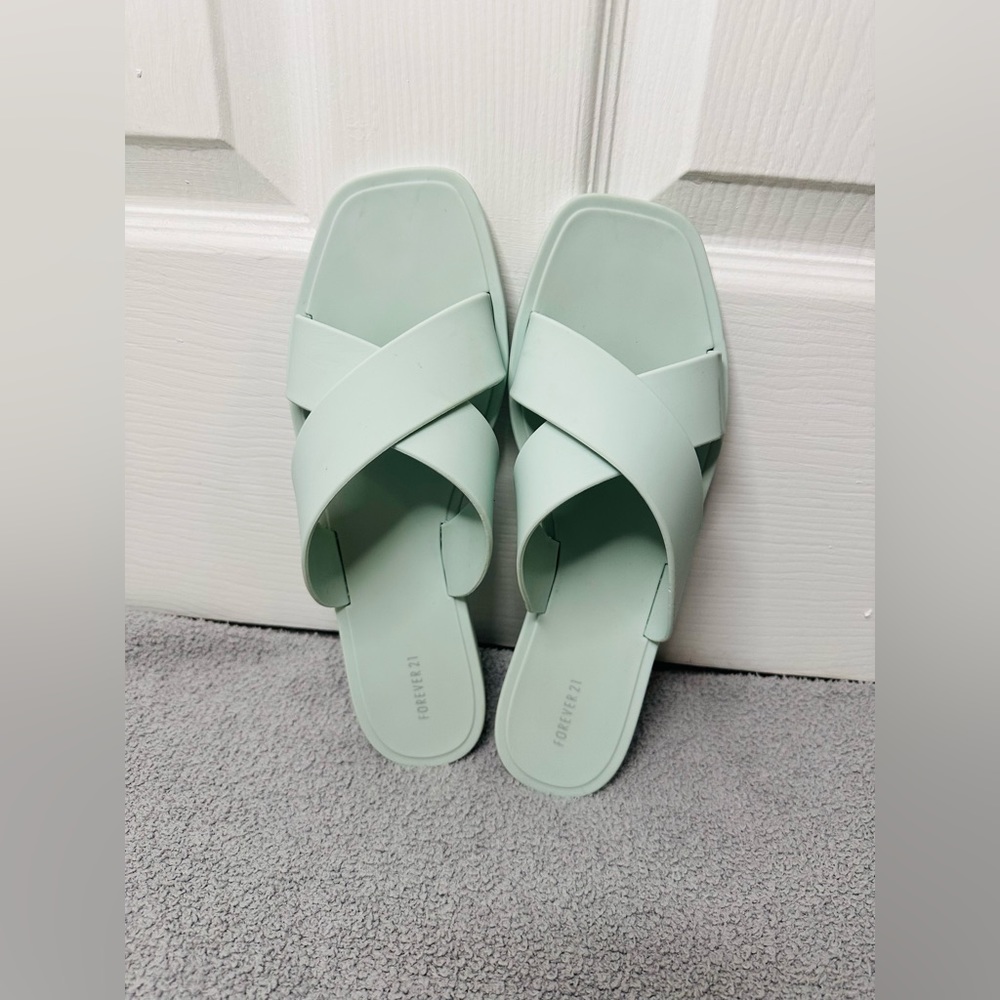 Forever 21 - Crisscross Slip-on Sandals